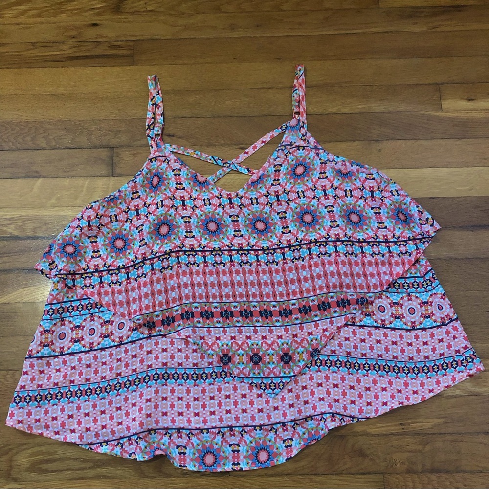 Torrid Tiered Tank Size 0